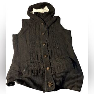 Sweater Vest With Hood